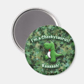 Schattige dinosaurus is een Cheekysaurus Magneet (Voorkant / Achterkant)