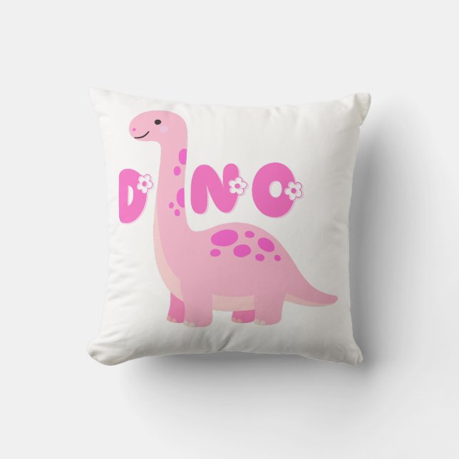 Schattige dinosaurus 🦕  kussen (Voorkant)