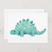 Schattige dinosaurus Stegosaurus Briefkaart (Voorkant / Achterkant)