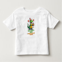 Schattige Dinosaurus Verjaardag Shirt voor 4-jarig