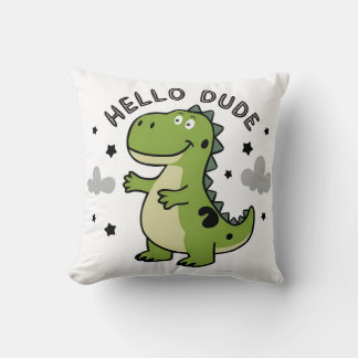 Schattige dinosaurus voor kinderen | Hallo dude Kussen