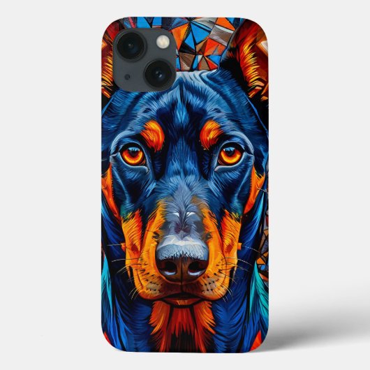 Schattige Dobermann hond Case-Mate iPhone Case (Achterkant)