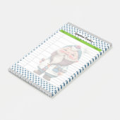Schattige Doctor Gnome Theme Symptom Tracker Post-it® Notes (Schuin)
