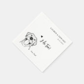 Schattige doe ik te labrado retriever hondenbruilo servet (Hoek)