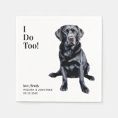 Schattige doe ik te labrador retriever hondenbruil servet (Voorkant)