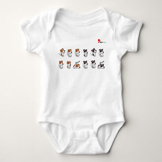 Schattige Dog Baby Bodysuit (Voorkant)