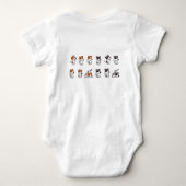Schattige Dog Baby Bodysuit (Achterkant)