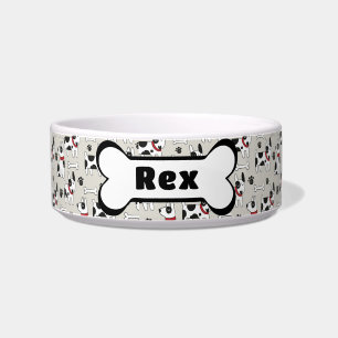 Schattige Dog Bowl Personaliseer Voerbakje