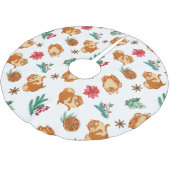 Schattige Dog Christmas Tree Rok Kerstboom Rok (Gekanteld)