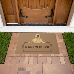 Schattige Dog Pet Welkom Home party DIY naam Deurmat