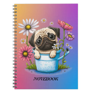 Schattige Dog Spiral Photo Notitieboek