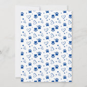 Schattige Dog Walker Custom Pet Puppy Foto Dank u Kaart (Achterkant)