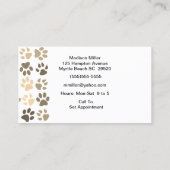 Schattige Dog Walker / Pet Sitter Visitekaartje (Achterkant)