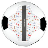 Schattige Dokter Verpleegkundige Geneeskunde Klini Voetbal (Gedraaid)