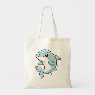 Schattige Dolfijn Canvas tas – Ocean-Inspired Reus