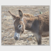 Schattige Donkey Cadeaupapier (Vlak)