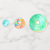 Schattige donut confetti kind verjaardagsfeestje (Achterkanten)