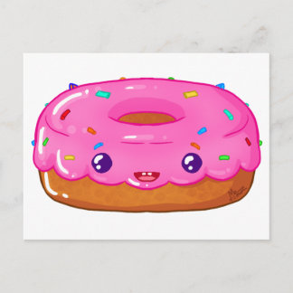 schattige donut kawaii briefkaart