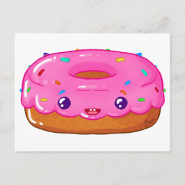 schattige donut kawaii briefkaart