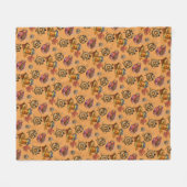 Schattige donuts en thee fleece deken (Voorkant (Horizontaal))