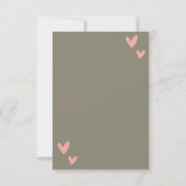 schattige donuts unicorn Valentijnsdag Notitiekaartje (Achterkant)