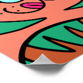 Schattige Doodle Pet Cat Community Poster (Hoek)