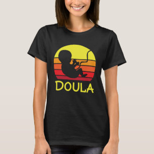 Schattige Doula Baby Geboorte Verloskundige OB Geb T-shirt
