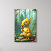 Schattige draak canvas afdruk (Voorkant)