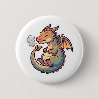 Schattige Draak Dierenriem Ronde Button 5,7 Cm
