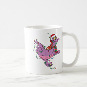 Schattige Draak Fantasie Lichtjes Kerstman Dier Koffiemok