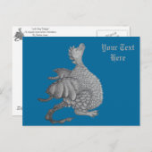 schattige draak - mythische en fantasiekunstkunst briefkaart (Voorkant / Achterkant)