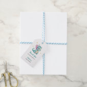 Schattige Dragon Baby shower Cadeaulabel (Met Touw)