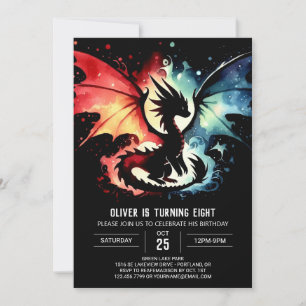 Schattige Dragon Birthday Printable Kaart