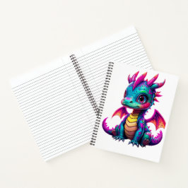 Schattige Dragon-Notitieboek Notitieboek