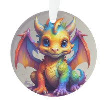 Schattige Dragon Xmas-Ornament
