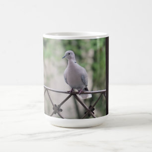Schattige Duif Witte Duif Liefde & Vrede Symbool V Koffiemok