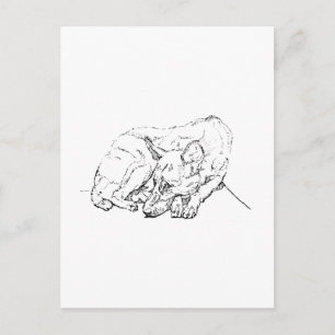 Schattige Duitse Herder Persoonlijk Briefkaart