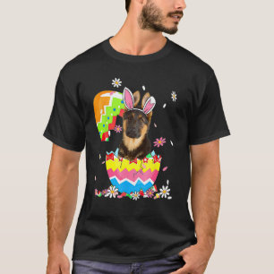 Schattige Duitse Herdershond Huisdier Jacht Ei Kon T-shirt