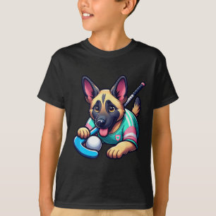 Schattige Duitse Herdershond Veldhockey Puppy Masc T-shirt