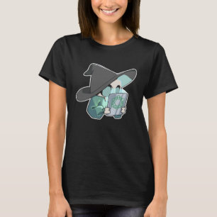 Schattige duivelse tablet heks en griezelige kerel t-shirt