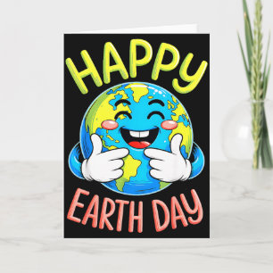 Schattige Earth Day 2026 Earth Day Grappig Red de  Kaart