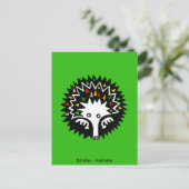 Schattige ECHIDNA - Aussie wildlife - Natuur Briefkaart (Staand voorkant)