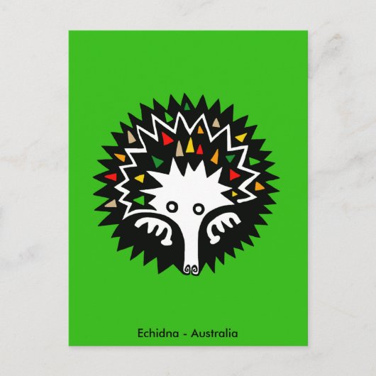 Schattige ECHIDNA - Aussie wildlife - Natuur Briefkaart (Voorkant)