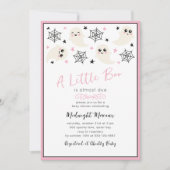Schattige Een beetje Boo Halloween Baby shower Uit Kaart (Voorkant)