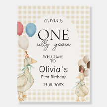 Schattige Een Gekke Goose Verjaardagsfeest