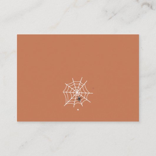 Schattige Een Little Boo Halloween Luier Raffle Informatiekaartje (Achterkant)