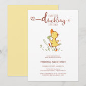 Schattige eendje Baby shower Kaart (Voorkant / Achterkant)