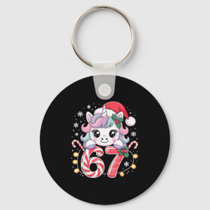 Schattige Eenhoorn 67 Kerstmis Meme Zes Zeven Kers Sleutelhanger