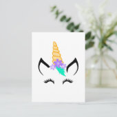 Schattige eenhoorn Briefkaart (Staand voorkant)