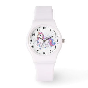 schattige eenhoorn fantasieliefhebbers horloge